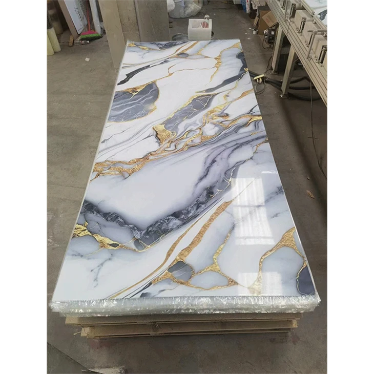 3D PVC UV Marble Panel Installation